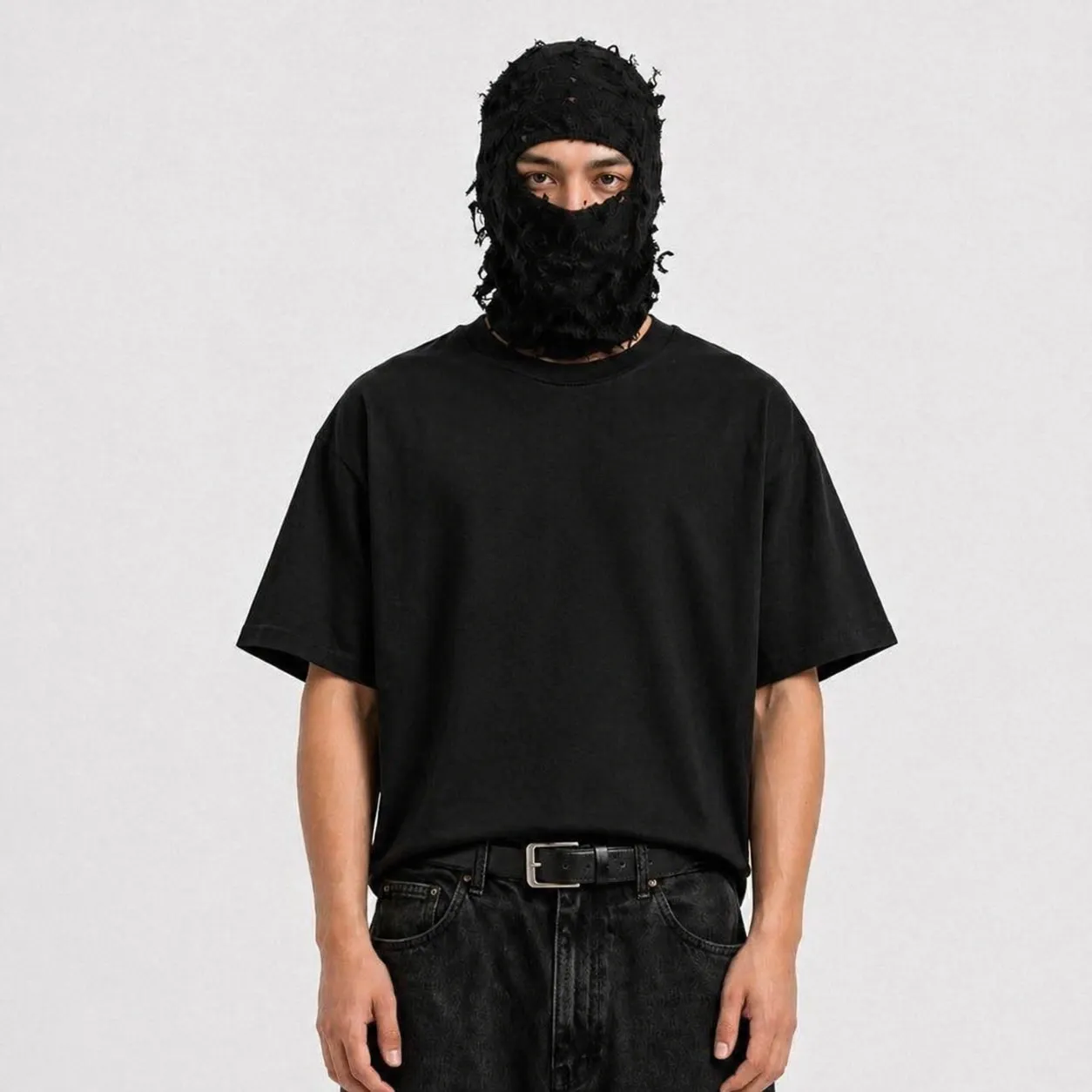 Blank Boxy Tee (S, black)